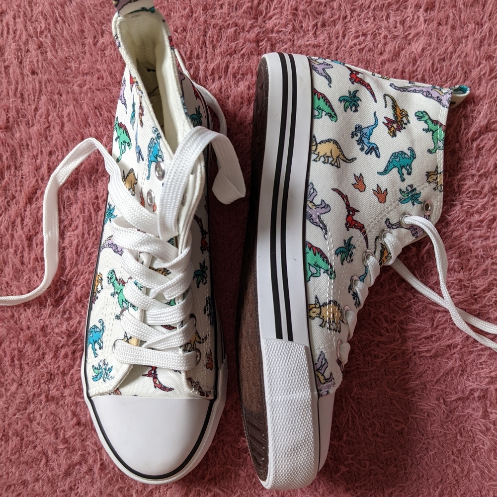 Dinosaur sneakers!